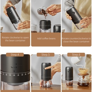 Nouvelle arrivée - Moulin à café électrique externe en céramique portable, moulin à café rechargeable par USB, moulin à café automatique - Product Image 3