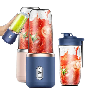 0728 Single Serve Portable Juicer 400ml <b>Mini</b> 6 Blades Fresh Blender for Protein Shakes - Product Image 1