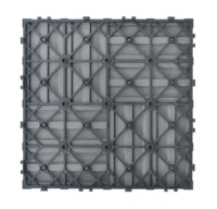 Tuiles de terrasse en composite co-extrudé WPC 300x300MM, tuiles WPC à faire soi-même, tuiles de terrasse à emboîtement pour patio extérieur