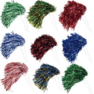 Atacado Rosa Cheerleading <span class=keywords><strong>Pom</strong></span> Poms Cheerleader Esquadrão Pompons para Jogos de Dança Team Spirit Cheer Rooter Poms - Product Image 5