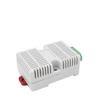 DIN 35mm Rail Digital Temperature Humidity Sensor Transmitter 4~20mA 0-10V RS485 Control Module ABS OEM Humidity Monitor