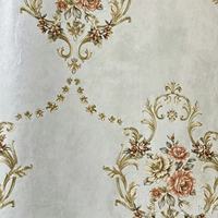 Papier peint PVC Damassé Ignifuge Imperméable pour Projets Hôteliers Haut de Gamme, Cuisines, Écoles – Style Vintage – Vente en Gros