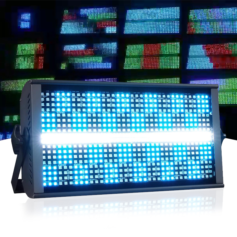 Kinusdjs светодиодный стробоскоп 3 в 1 48 + 8 Вспышка светодиодный стробоскоп DMX 512 для DJ Disco Club Party Professional Stage