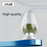 Flacon conique en verre avec bouchon en caoutchouc en forme de cœur, 125/250/500 ml, en verre borosilicaté, options à pointe ronde ou pointe acérée, pour échantillons de graines et cristaux