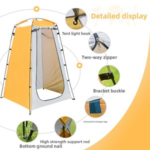 Nueva Carpa de Ducha Exterior Ventilada para las Cuatro Estaciones, de Poliéster 190T, para Inodoro Móvil, Baño, Vestidor y Camping - Product Image 2