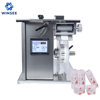 Machine d'étiquetage semi-automatique des coins de boîtes à commande numérique PLC haute efficacité pour cartons et caisses en papier avec écran tactile