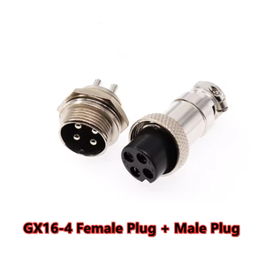 Gx16 đường kính 16mm tròn hàng không cắm nam nữ 2pin 3pin 4pin 5pin 6pin 7pin 8Pin 9pin 10pin Cáp nối ổ cắm - Product Image 4