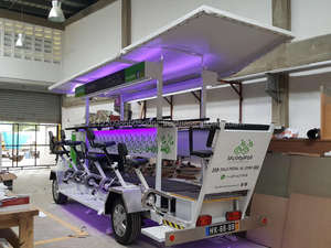 Vélo Pub pour Groupes de Voyageurs, Vélo à Café, Vélo de Fête, Vélo à Bière, Vélo Électrique pour la Vente Directe d'Usine - Product Image 3