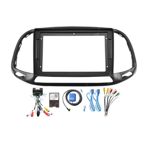 Cornice Radio <span class=keywords><strong>Auto</strong></span> Meihua 9 Pollici, Accessorio Interno per <span class=keywords><strong>Auto</strong></span> <span class=keywords><strong>Fiat</strong></span> 2015-2019, Kit Montaggio Cruscotto con Cablaggio - Product Image 3