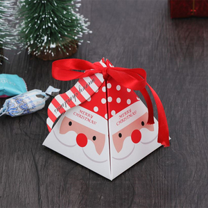 Custom Logo Small Mini Paper Packaging Merry <strong>Christmas</strong> Pyramid Candy Gift <strong>Present</strong> Favour <strong>Box</strong> - Product Image 6