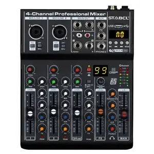 STABCL ST-4M professional 4 channels mixer controller Mixing Console Usb Audio Mixer