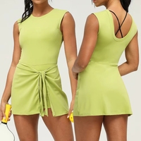 Robe de golf et de tennis pour femmes de haute qualité, ensemble 2 pièces avec shorts intégrés, tenue de sport décontractée pour le tennis en plein air