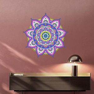 Pegatinas <span class=keywords><strong>de</strong></span> pared <span class=keywords><strong>de</strong></span> tótem <span class=keywords><strong>de</strong></span> mandala dorado, decoración <span class=keywords><strong>de</strong></span> sala <span class=keywords><strong>de</strong></span> estar y dormitorio, pegatinas autoadhesivas <span class=keywords><strong>de</strong></span> PVC - Product Image 6