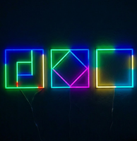 Светодиодная рамка Pixel RGB с сертификацией ETL и дистанционным управлением, отдельный драйвер, встраиваемый потолочный монтаж, IC RGB, изменение цвета