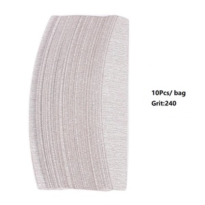 Dũa móng dạng nửa vầng trăng, có thể tháo rời, độ nhám 80/100/180/240, dùng một lần, loại kim loại, thay thế, hai mặt - Product Image 3