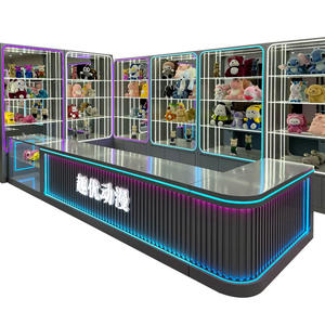 Vitrine d'exposition LED minimaliste <span class=keywords><strong>de</strong></span> luxe pour magasin <span class=keywords><strong>de</strong></span> jouets, finition émaillée, pour la personnalisation <span class=keywords><strong>de</strong></span> jouets en peluche et la rédemption <span class=keywords><strong>de</strong></span> points cadeaux - Product Image 5