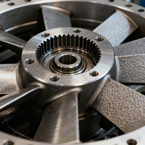 Roue à vent en aluminium entièrement <span class=keywords><strong>vortex</strong></span> personnalisée 12 pales finition polie dépoussiérage contrôle du brouillard d'huile aspirateur industriel - Product Image 3