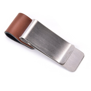 Adecuado para viajeros, accesorios para cuadernos, clip para bolígrafo, monedero y tarjetero de cuero PU, bolígrafo retro de cuero y acero inoxidable. - Product Image 4