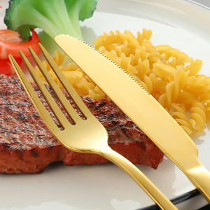 Ensemble de couverts en acier inoxydable Pei Jiale, 48 pièces, boîte cadeau polie pour la salle à manger à domicile - Product Image 4
