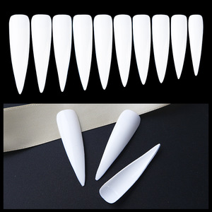 All'ingrosso 500 pezzi con copertura integrale ABS punte finte unghie curvo a Stiletto Design per salone professionale decorazioni per <span class=keywords><strong>Nail</strong></span> Art forniture - Product Image 2