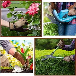 Da làm việc găng tay là thích hợp làm vườn Hàn xây dựng cưa trang trại trang trại cho, da bò bông lót là thực tế - Product Image 6