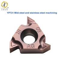 Plaquettes de taraudage universelles multi-passages en carbure pour outils de tournage CNC pour l'usinage de lots mixtes