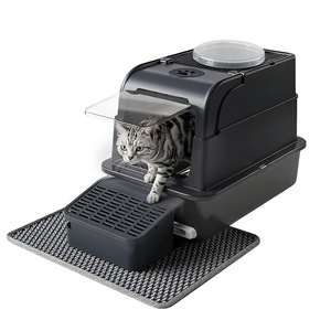 Stainless Steel <b>Cat</b> <b>Litter</b> Box Rectangle Manual Easy Clean For <b>Cats</b> - Product Image 1