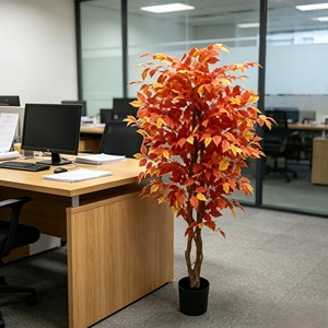 Wholesale Knock Autumn Ficus <b>Tree</b> <b>Artificial</b> Banyan Plant Detachable Modular Design Eco-Friendly Wedding Indoor/Outdoor Decor - Product Image 6