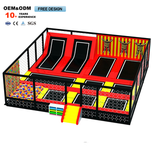 Parque de Trampolines para Niños, Parque Infantil Interior de Alta Calidad con Tobogán, Equipo de Parque de Trampolines con Tirolina, Ninja Warrior, Sky Walk - Product Image 2