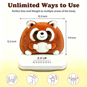 ตุ๊กตาแรคคูนแบบอุ่นได้ ของขวัญสำหรับเด็ก แผ่นประคบร้อนดีไซน์การ์ตูน อุ่นสบาย - Product Image 3