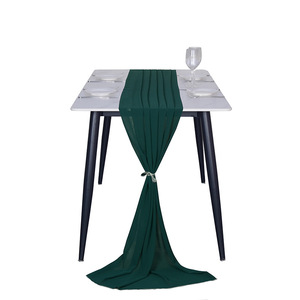 Décorations <span class=keywords><strong>de</strong></span> mariage style européen-américain, <span class=keywords><strong>chemin</strong></span> <span class=keywords><strong>de</strong></span> <span class=keywords><strong>table</strong></span> en <span class=keywords><strong>mousseline</strong></span> pour les fêtes <span class=keywords><strong>de</strong></span> mariage - Product Image 3