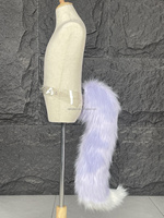 Queue de renard en fausse fourrure pelucheuse, ceinture réglable, accessoire de costume pour cosplay, fête d'anime, Halloween, jeu de rôle