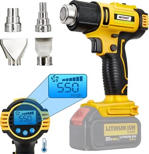 Kit de <span class=keywords><strong>pistolet</strong></span> <span class=keywords><strong>à</strong></span> <span class=keywords><strong>air</strong></span> <span class=keywords><strong>chaud</strong></span> avec <span class=keywords><strong>batterie</strong></span> lithium-ion 20V/21V Max, réglages de température variables, mini <span class=keywords><strong>pistolet</strong></span> thermique rechargeable portable sans fil - Product Image 3