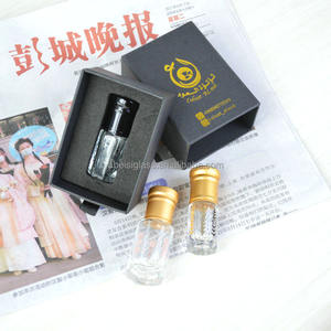 3ml 6ml 12ml Noir/blanc/clair Attar Oud Oil Flacon de <span class=keywords><strong>parfum</strong></span> en verre avec bouchon en aluminium et boîte d'emballage - Product Image 2