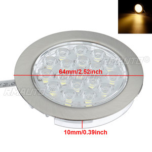 2-8PCS 12V LED Plafonnier Encastré pour Voiture, Éclairage Intérieur, Plafonnier de Toit, Lampe de Placard pour Camping-car, Remorque, Bateau - Product Image 4