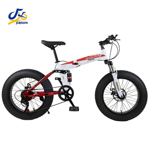 Bici Fat Bike Compatta Full Suspension 20 Pollici 21 Velocità Pieghevole MTB Pneumatici Larghi <span class=keywords><strong>4</strong></span>.0 Pollici Forcella in Lega di Alluminio Freni <span class=keywords><strong>a</strong></span> Doppio Disco per Fuoristrada - Product Image 1