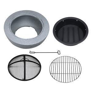 Foyer grillagé <span class=keywords><strong>Barbecue</strong></span> Grill Fire Pit Stove Rond Béton Foyer Personnel Brasero Traditionnel pour la Cuisine - Product Image 5