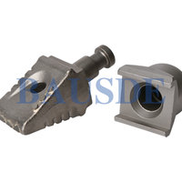 Dents de godet plates à longue durée de vie, pointes de forage à tige de 30 mm compatibles avec les supports de dents de 38 mm, outils de pieutage de fondations