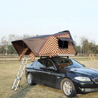 4WD Overland Quick Set-Up Tente de toit à coque rigide avec tissu de toile d'espace spacieux pour le camping pour 2 à 3 personnes