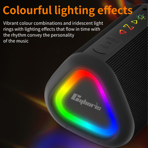 Cyboris S1 không dây BT 5.3 siêu di động Hộp âm thanh Splashproof Stereo TWS chế độ cho các hoạt động ngoài trời thiết kế tuyệt vời nhựa - Product Image 3