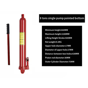Recolector de cerezas de <span class=keywords><strong>8</strong></span> toneladas Ram Gato de ariete largo hidráulico con bomba de un solo pistón Cilindro de elevación de Motor manual Elevador de motor Cherry Picker - Product Image 2