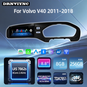 Estéreo para Auto Android con CarPlay y DSP, Pantalla Táctil IPS de 8.8 Pulgadas, Navegación GPS, TV, Módulo Estéreo 360 para <span class=keywords><strong>Volvo</strong></span> <span class=keywords><strong>V40</strong></span> 2011-2018 - Product Image 2