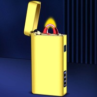 Nouveau briquet à arc électrique haute puissance, grande capacité, éclairage LED, rechargeable par USB