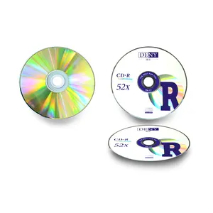 จีนมืออาชีพผลิตแผ่นดิสก์เปล่าซีดี R 52x ที่มีกลุ่มขายส่ง Oem เพลง Cdr