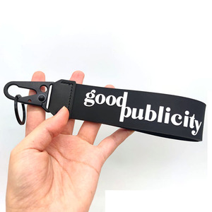 YYX Custom Rubber Soft Transparent Pvc Jelly Wrist Keychain Designer Wrist Lanyard Keychain