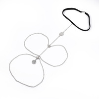 Dropshipping Products Wholesale Sexy Lace Elastic String Spider Animal Leg Plaqué or Fashion Jewelry Body Chain Bracelet