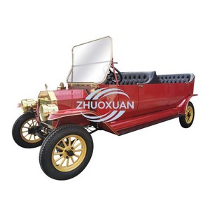 Voiture électrique à 4 roues, style antique vintage, homologuée pour la route, chariot de golf rétro pour les excursions en station balnéaire - Product Image 2