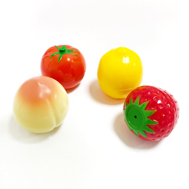 Lovely Moisturizing Fruit Strawberry Shape Lip Balm 4 Colors Lightening ...