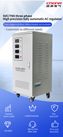 Stabilisateur de tension triphasé avec compteur de puissance 10K 15KVA 20KVA, régulateur de tension 260V-450V, protection contre les surtensions