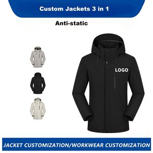 Chaquetas Promocionales 3 en 1 con Forro de Plumón y Logotipo Personalizado, Capucha Desmontable para Empleados, Eventos Deportivos y Team Building - Product Image 4